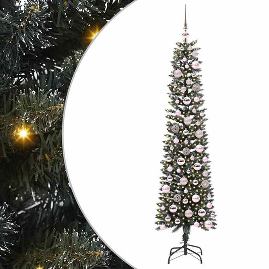 Künstlicher Weihnachtsbaum mit 300 LEDs mit Ständer Grün 180 cm