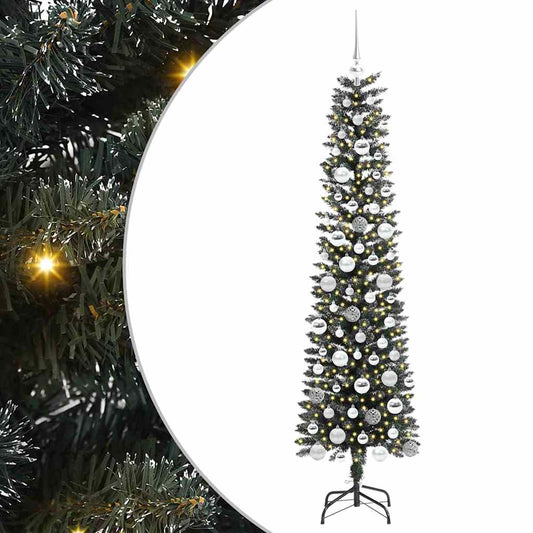 Künstlicher Weihnachtsbaum mit 300 LEDs mit Ständer Grün 180 cm