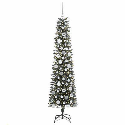 Künstlicher Weihnachtsbaum mit 300 LEDs mit Ständer Grün 180 cm