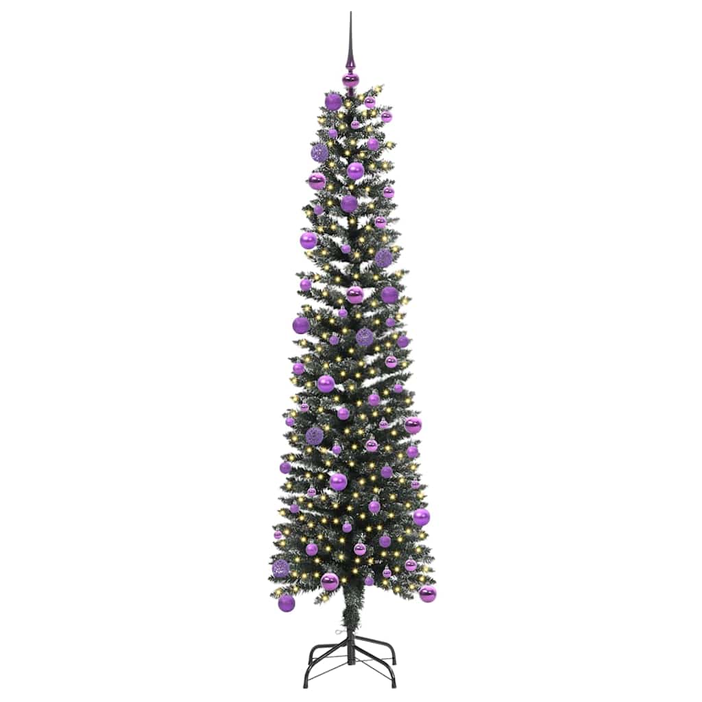 Künstlicher Weihnachtsbaum mit 300 LEDs mit Ständer Grün 180 cm