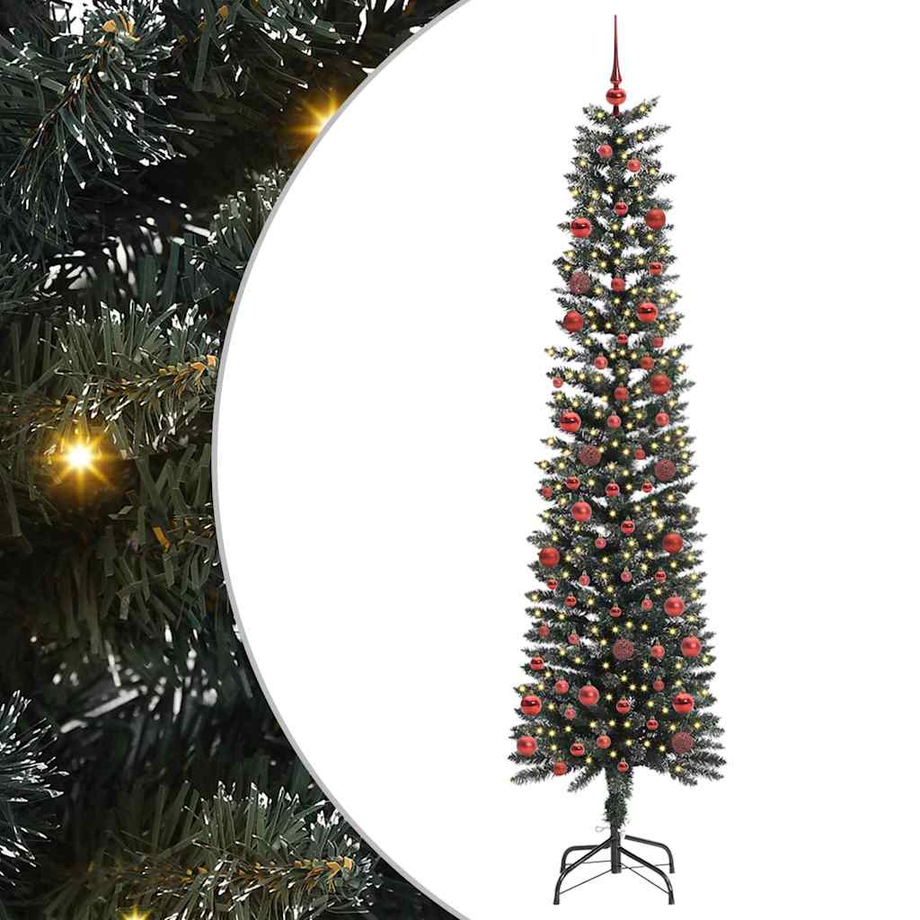 Künstlicher Weihnachtsbaum mit 300 LEDs mit Ständer Grün 210 cm