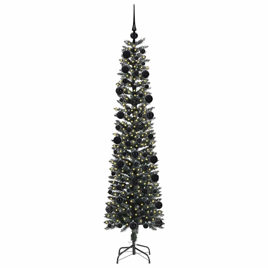 Künstlicher Weihnachtsbaum mit 300 LEDs mit Ständer Grün 210 cm