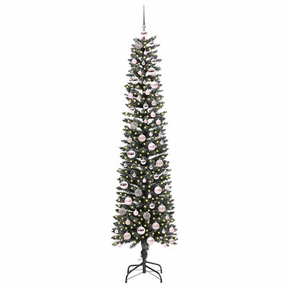 Künstlicher Weihnachtsbaum mit 300 LEDs mit Ständer Grün 210 cm