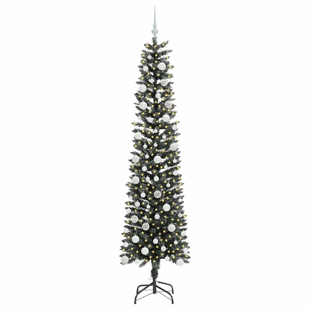 Künstlicher Weihnachtsbaum mit 300 LEDs mit Ständer Grün 210 cm