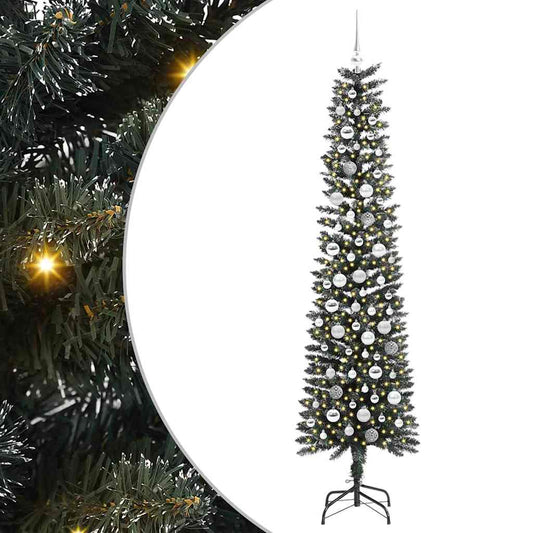 Künstlicher Weihnachtsbaum mit 300 LEDs mit Ständer Grün 210 cm