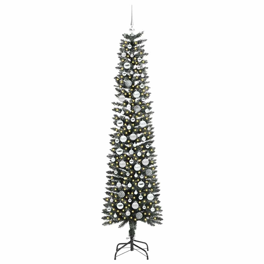 Künstlicher Weihnachtsbaum mit 300 LEDs mit Ständer Grün 210 cm