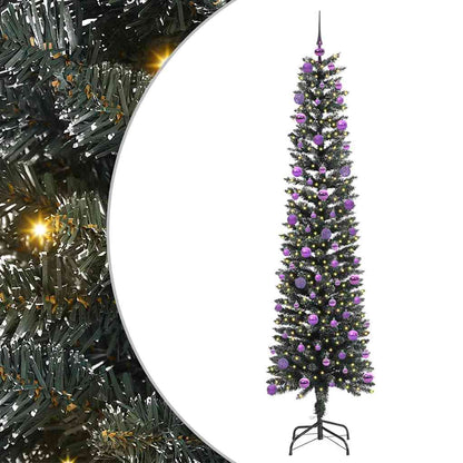 Künstlicher Weihnachtsbaum mit 300 LEDs mit Ständer Grün 210 cm