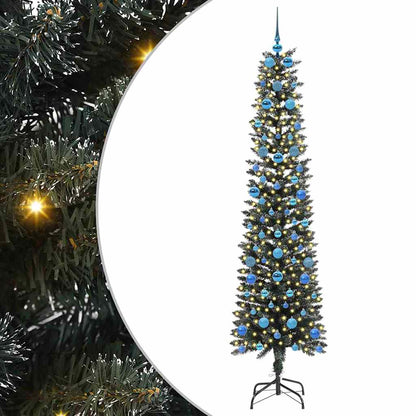 Künstlicher Weihnachtsbaum mit 300 LEDs mit Ständer Grün 210 cm