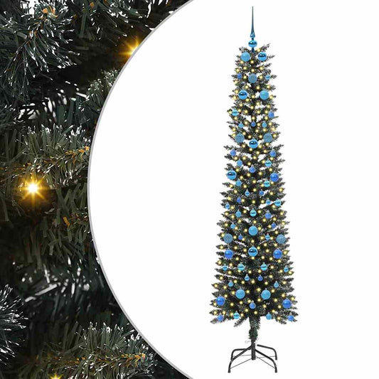 Künstlicher Weihnachtsbaum mit 300 LEDs mit Ständer Grün 210 cm