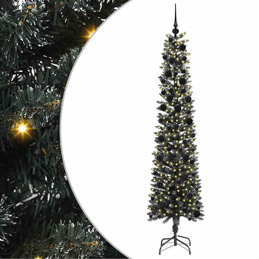 Künstlicher Weihnachtsbaum mit 300 LEDs mit Ständer Grün 240 cm