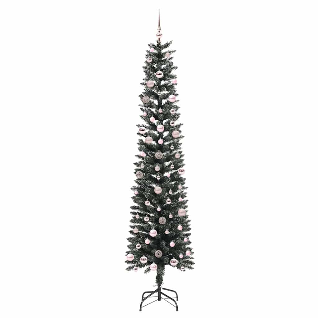 Künstlicher Weihnachtsbaum mit 300 LEDs mit Ständer Grün 240 cm