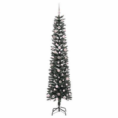 Künstlicher Weihnachtsbaum mit 300 LEDs mit Ständer Grün 240 cm