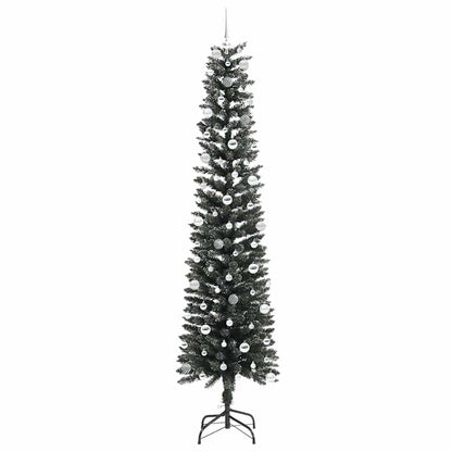 Künstlicher Weihnachtsbaum mit 300 LEDs mit Ständer Grün 240 cm