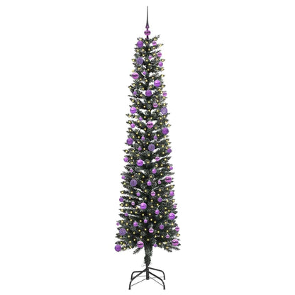 Künstlicher Weihnachtsbaum mit 300 LEDs mit Ständer Grün 240 cm