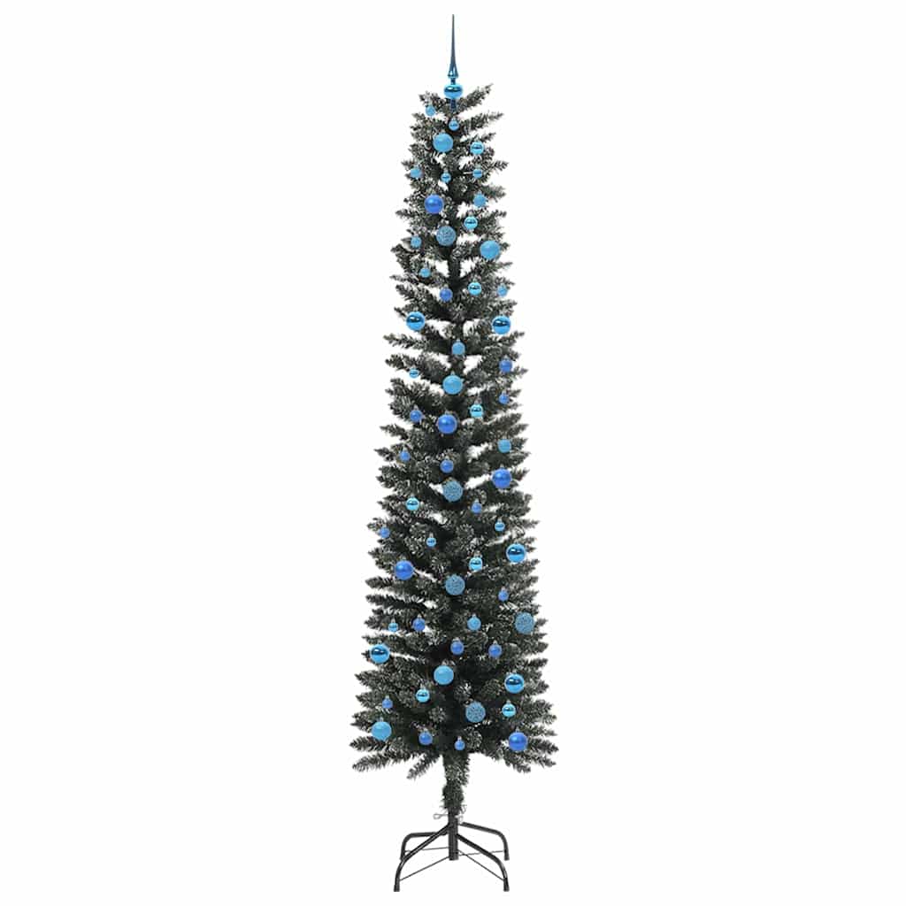 Künstlicher Weihnachtsbaum mit 300 LEDs mit Ständer Grün 240 cm