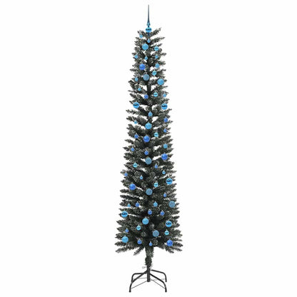Künstlicher Weihnachtsbaum mit 300 LEDs mit Ständer Grün 240 cm