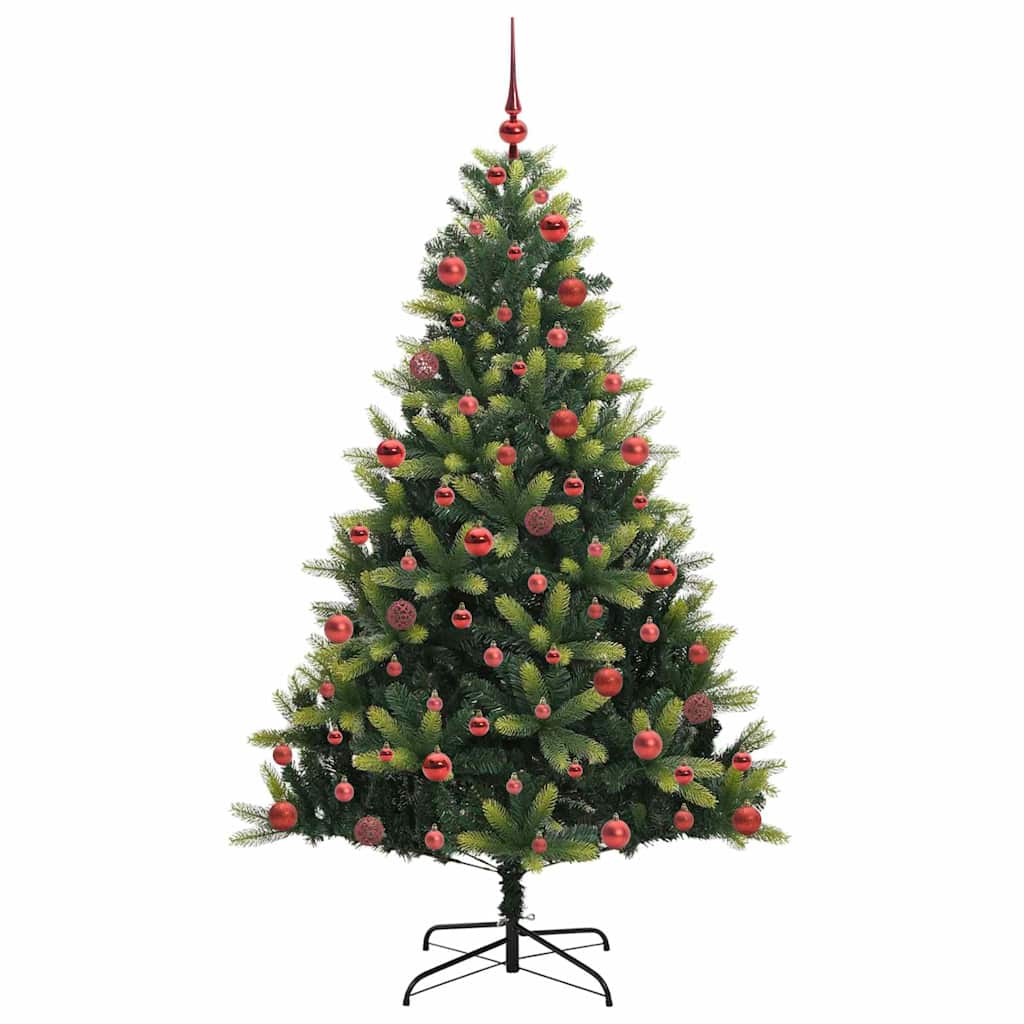 Künstlicher Klapp-Weihnachtsbaum mit 300 LEDs Grün 180 cm