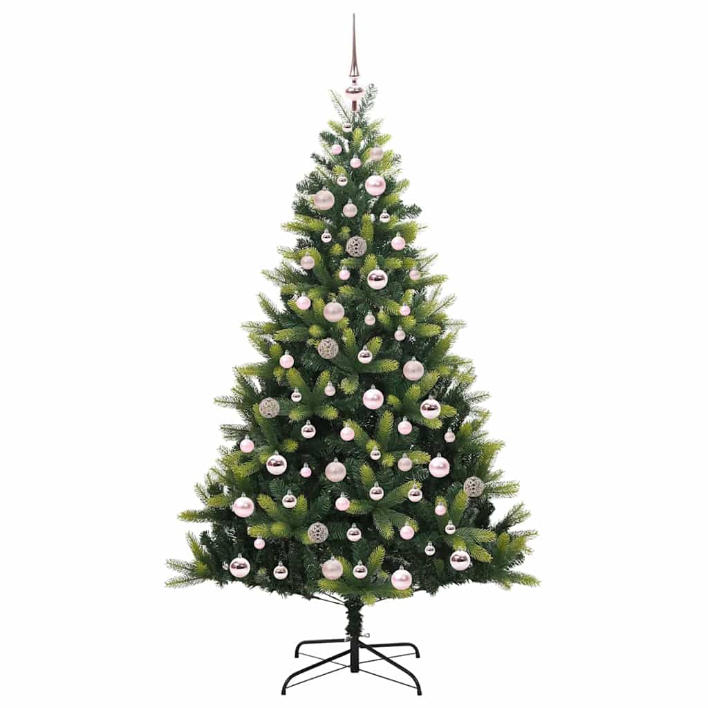Künstlicher Klapp-Weihnachtsbaum mit 300 LEDs Grün 180 cm