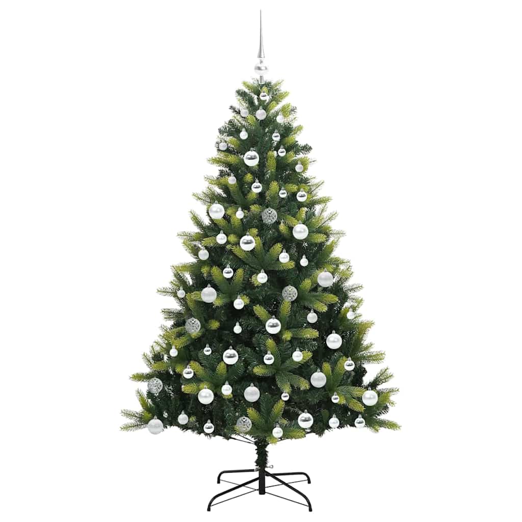 Künstlicher Klapp-Weihnachtsbaum mit 300 LEDs Grün 180 cm