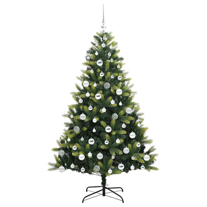 Künstlicher Klapp-Weihnachtsbaum mit 300 LEDs Grün 180 cm