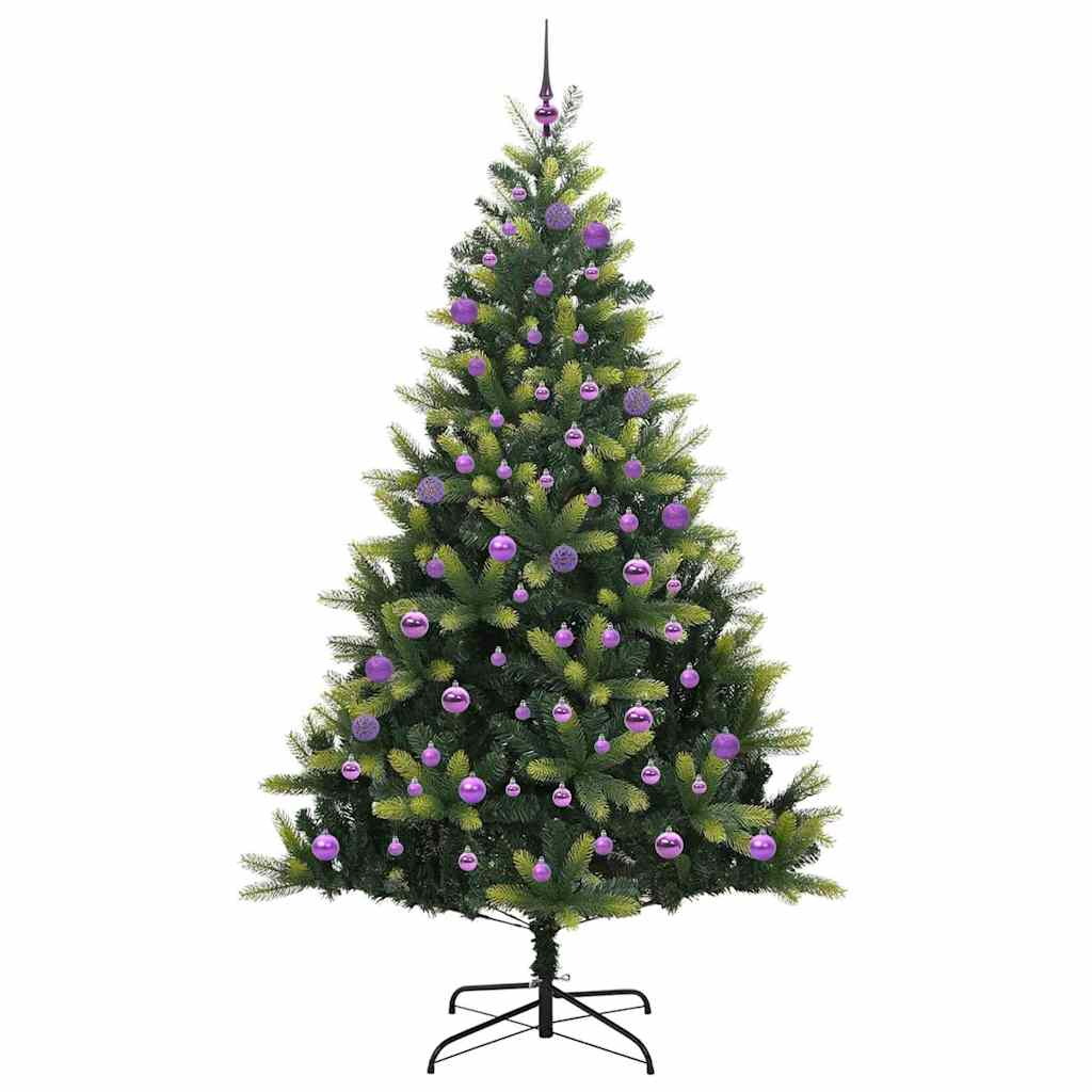 Künstlicher Klapp-Weihnachtsbaum mit 300 LEDs Grün 180 cm