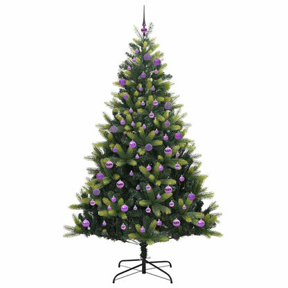 Künstlicher Klapp-Weihnachtsbaum mit 300 LEDs Grün 180 cm