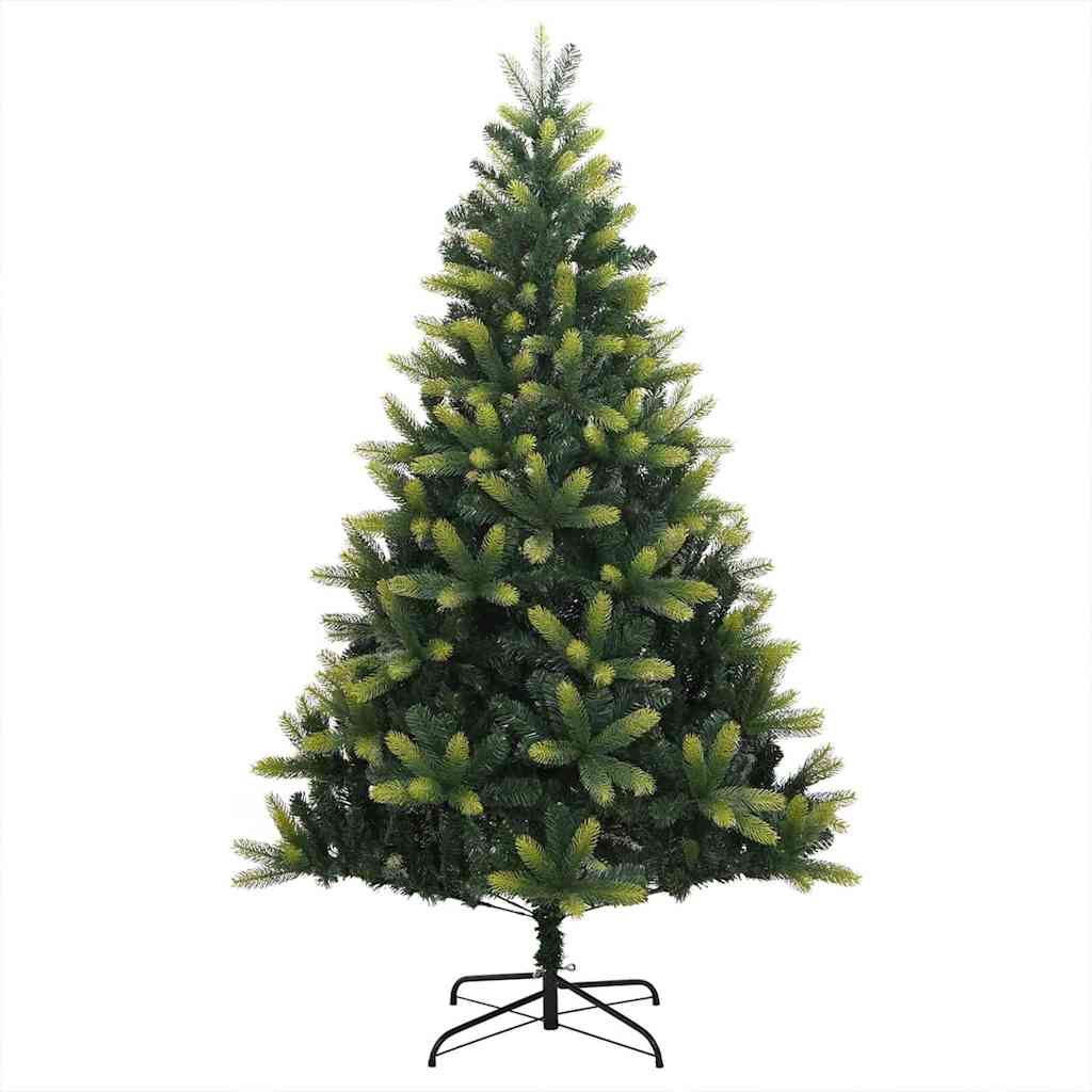 Albero di Natale artificiale pieghevole con 300 LED, verde, 180 cm