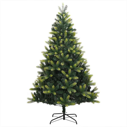 Albero di Natale artificiale pieghevole con 300 LED, verde, 180 cm