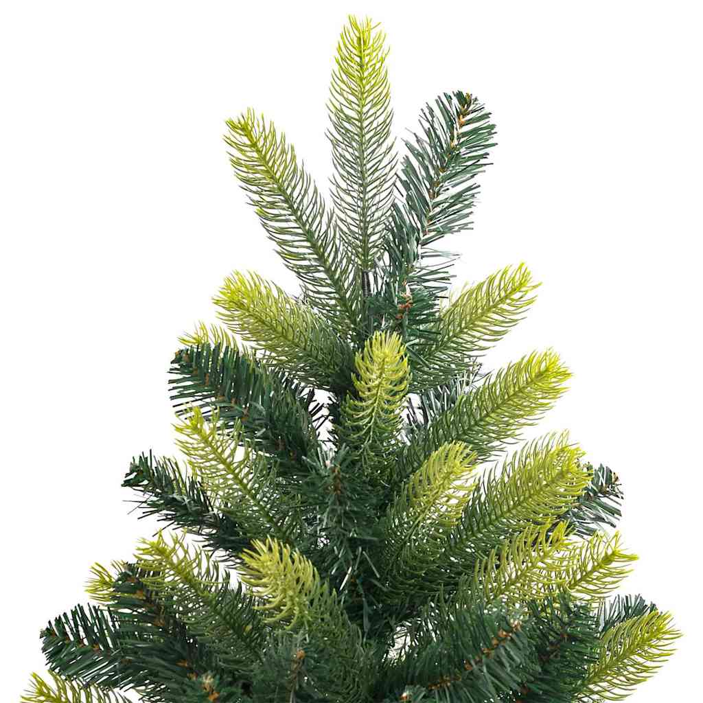 Albero di Natale artificiale pieghevole con 300 LED, verde, 210 cm
