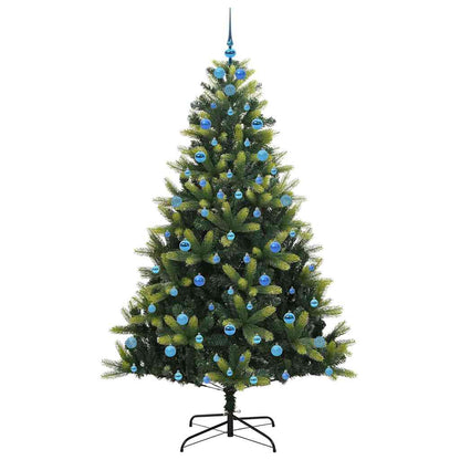 Künstlicher Klapp-Weihnachtsbaum mit 300 LEDs Grün 210 cm