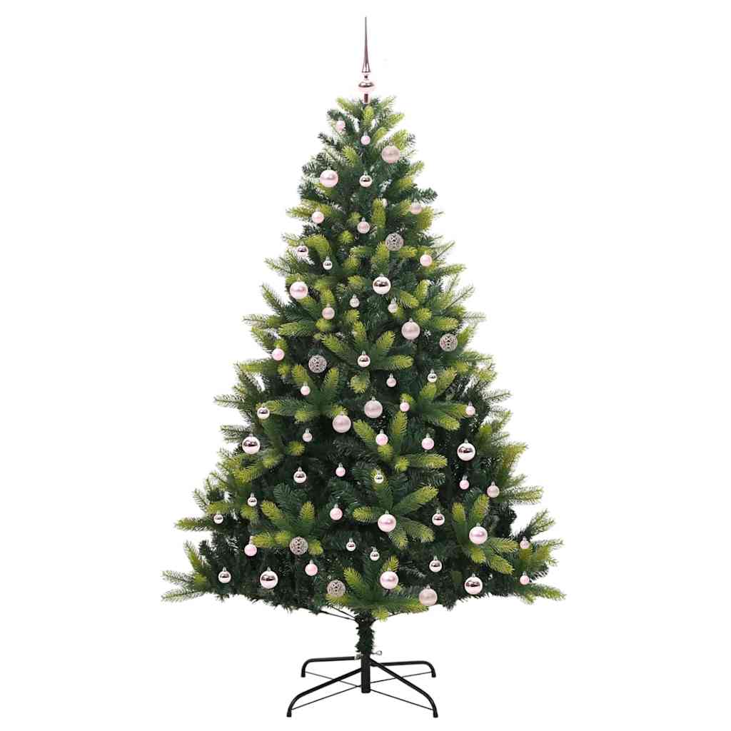 Künstlicher Klapp-Weihnachtsbaum mit 300 LEDs Grün 240 cm