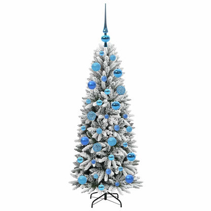 Künstlicher Weihnachtsbaum mit 150 LEDs mit Ständer Weiß 120 cm