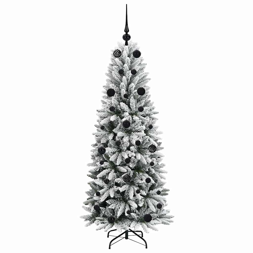 Künstlicher Weihnachtsbaum mit 150 LEDs mit Ständer Weiß 150 cm