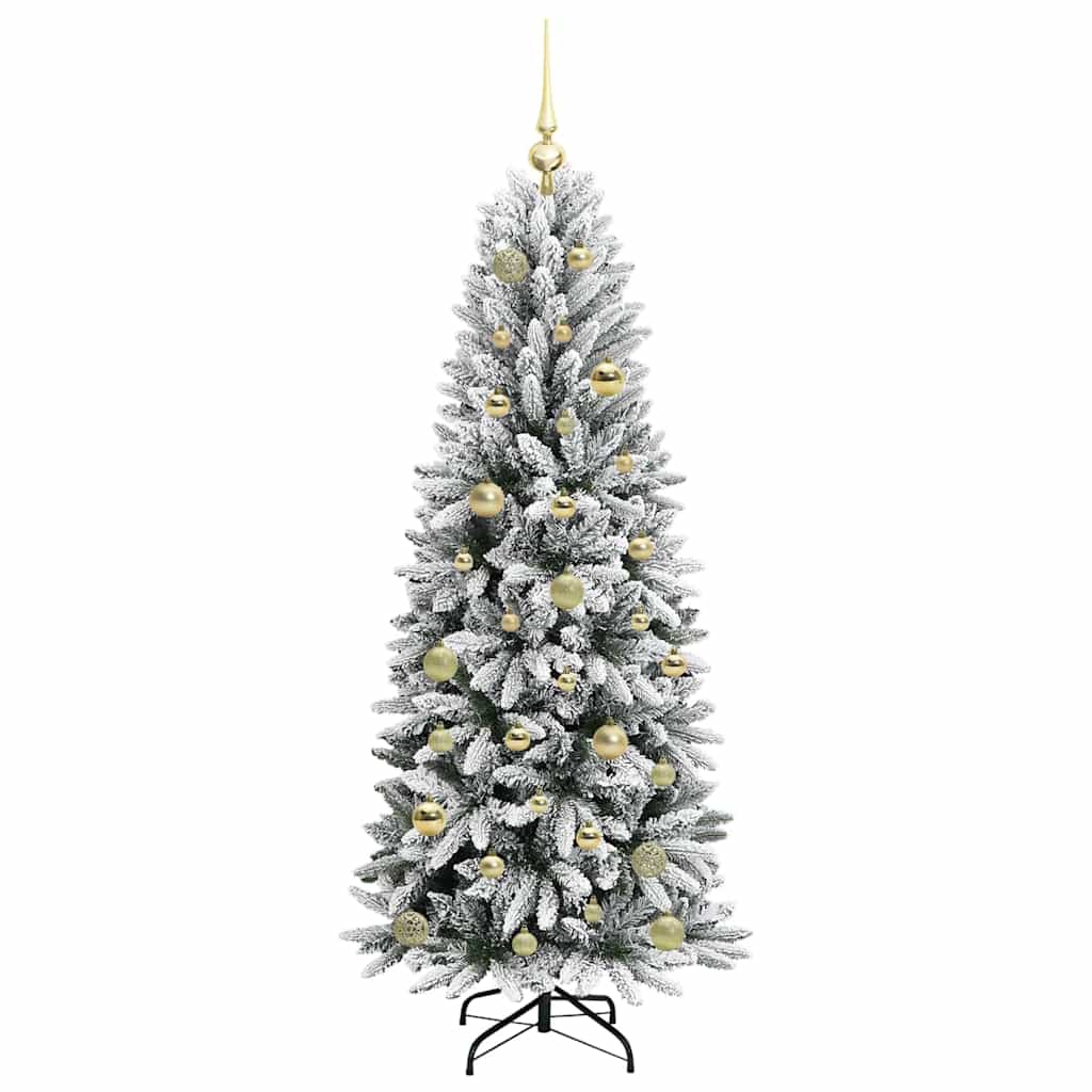 Künstlicher Weihnachtsbaum mit 150 LEDs mit Ständer Weiß 150 cm