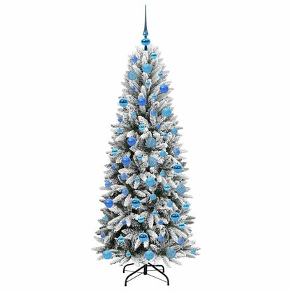 Künstlicher Weihnachtsbaum mit 300 LEDs mit Ständer Weiß 180 cm