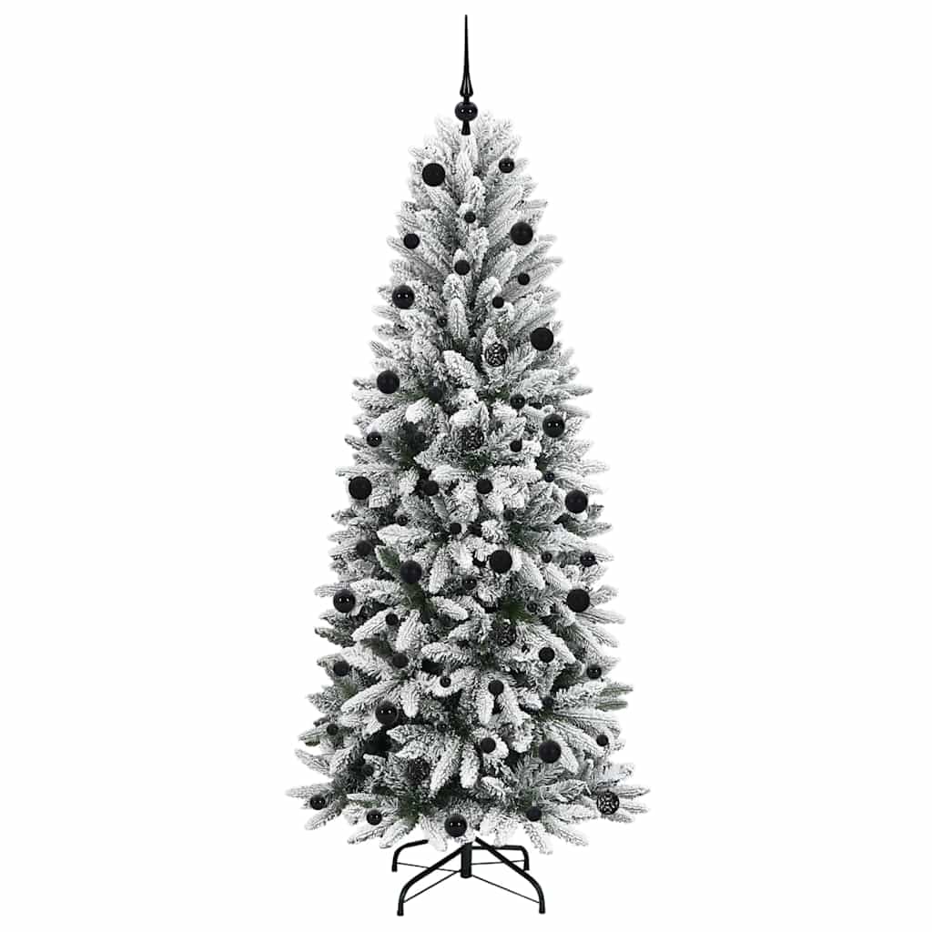 Künstlicher Weihnachtsbaum mit 300 LEDs mit Ständer Weiß 210 cm