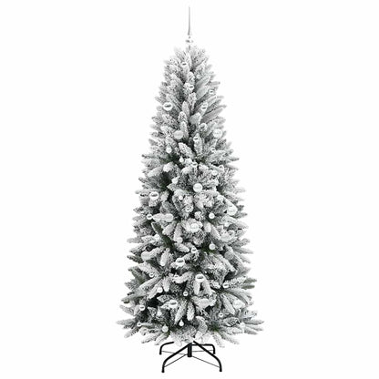 Künstlicher Weihnachtsbaum mit 300 LEDs mit Ständer Weiß 210 cm