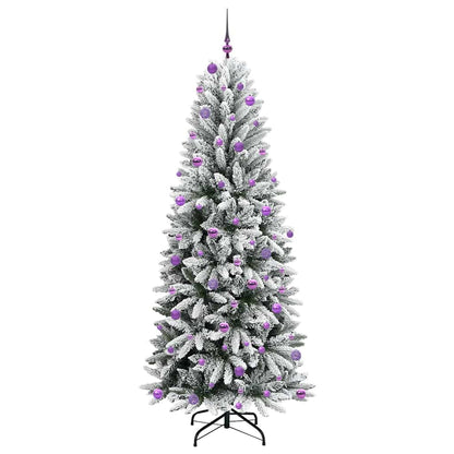 Albero di Natale artificiale con 300 LED, bianco, 93 x 93 x 240 cm