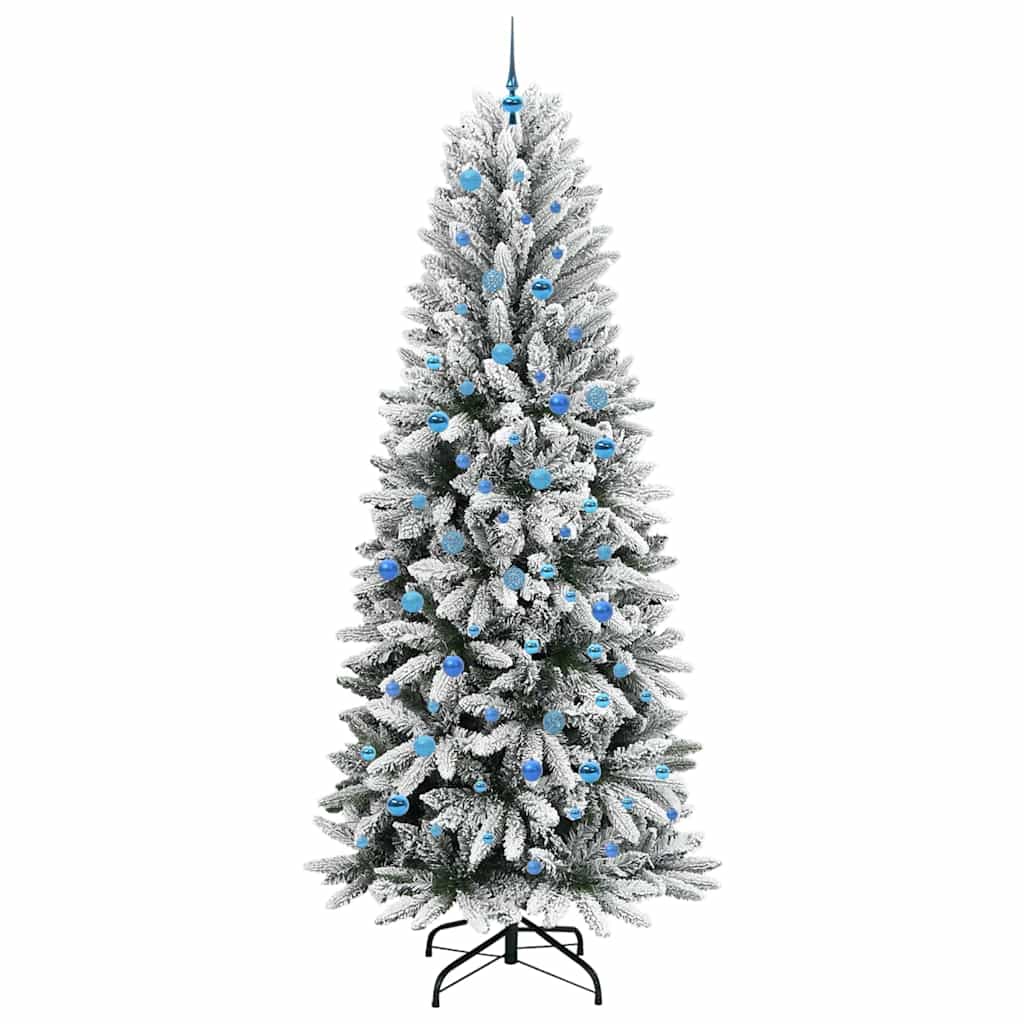 Albero di Natale artificiale con 300 LED, bianco, 93 x 93 x 240 cm
