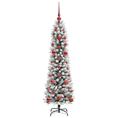Künstlicher Weihnachtsbaum mit 150 LEDs mit Ständer Weiß 120 cm