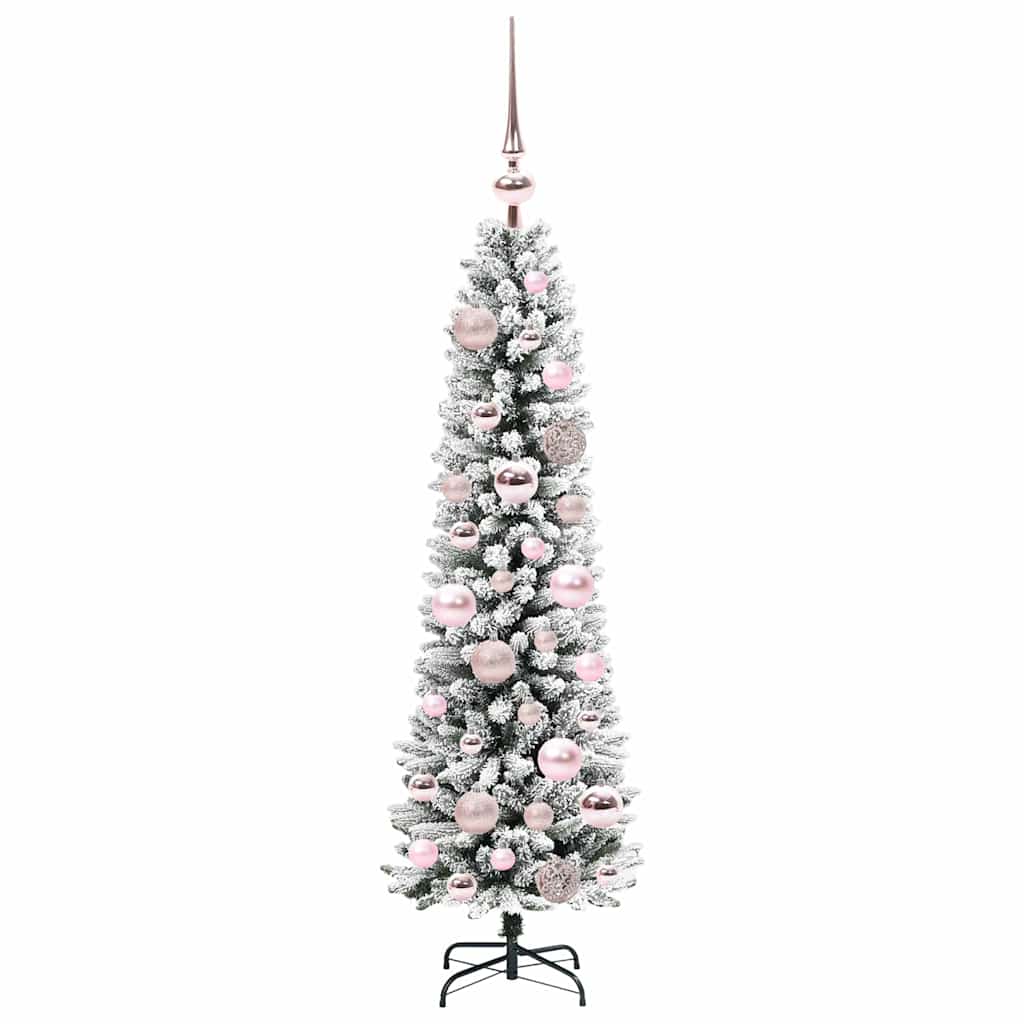 Künstlicher Weihnachtsbaum mit 150 LEDs mit Ständer Weiß 120 cm