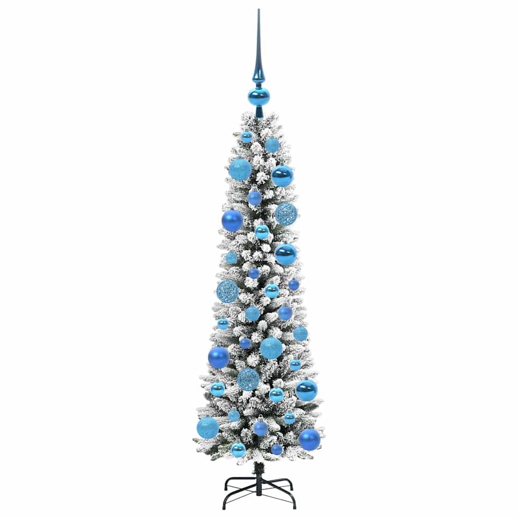Künstlicher Weihnachtsbaum mit 150 LEDs mit Ständer Weiß 120 cm