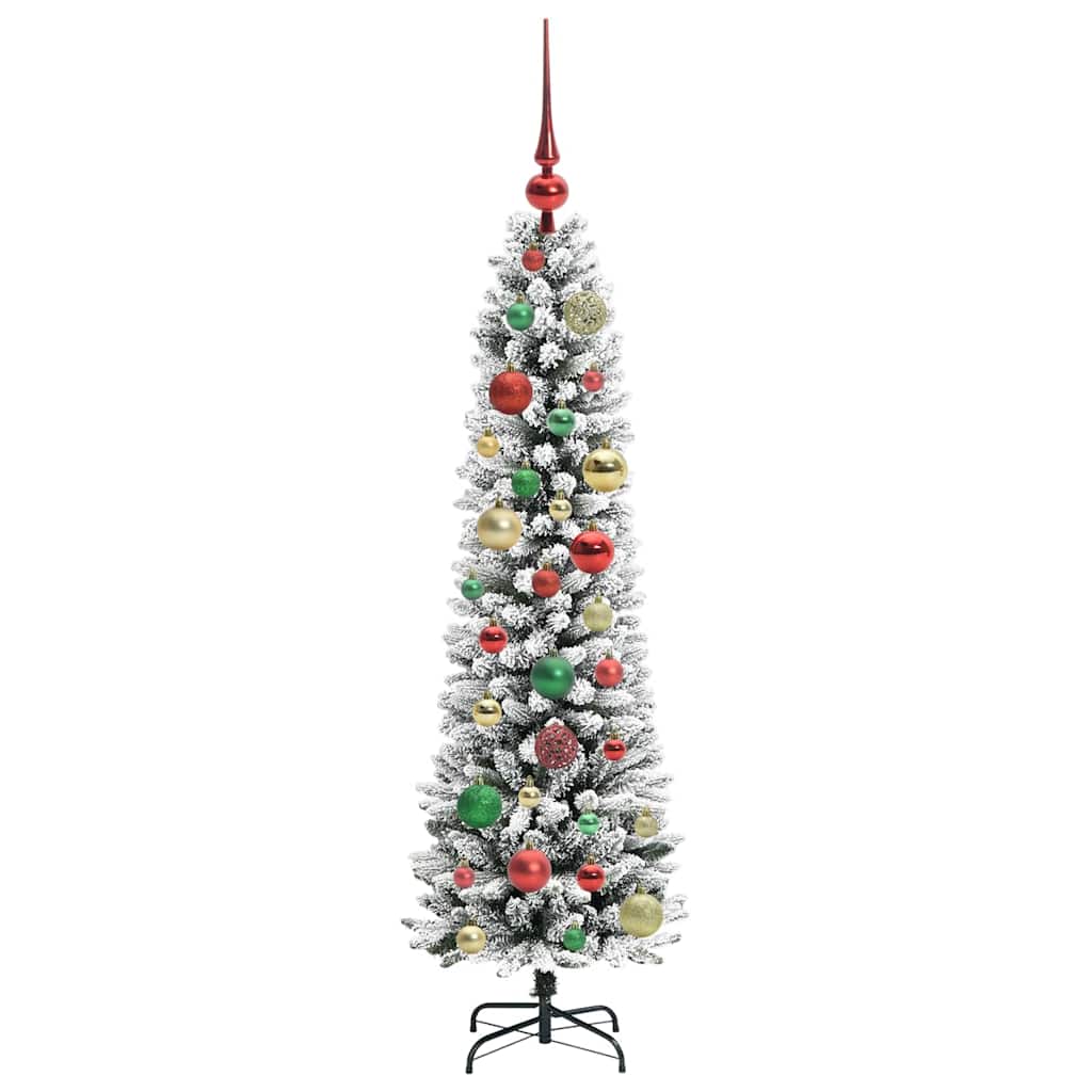 Künstlicher Weihnachtsbaum mit 150 LEDs mit Ständer Weiß 120 cm