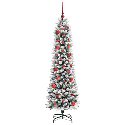 Künstlicher Weihnachtsbaum mit 150 LEDs mit Ständer Weiß 150 cm