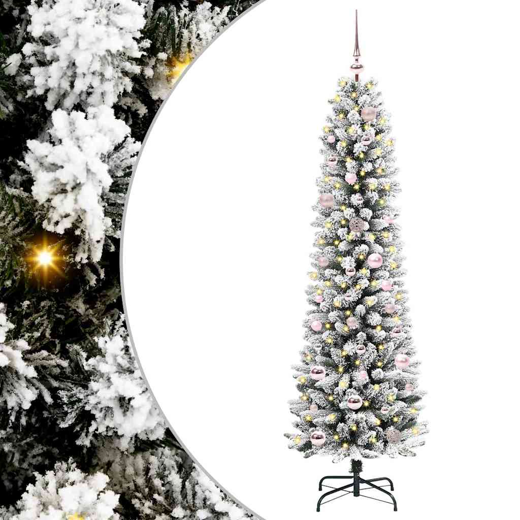 Künstlicher Weihnachtsbaum mit 150 LEDs mit Ständer Weiß 150 cm