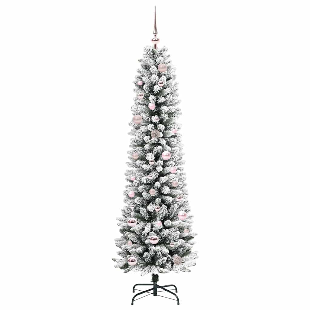 Künstlicher Weihnachtsbaum mit 150 LEDs mit Ständer Weiß 150 cm