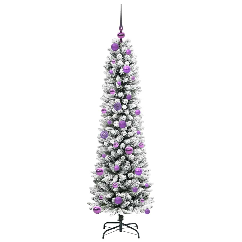Künstlicher Weihnachtsbaum mit 150 LEDs mit Ständer Weiß 150 cm