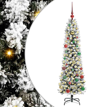 Künstlicher Weihnachtsbaum mit 150 LEDs mit Ständer Weiß 150 cm