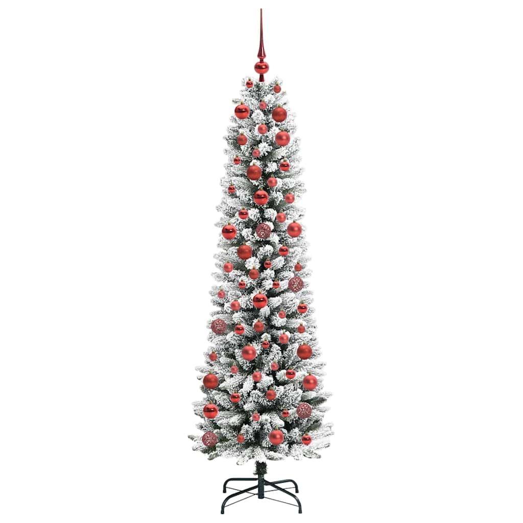 Künstlicher Weihnachtsbaum mit 300 LEDs mit Ständer Weiß 180 cm