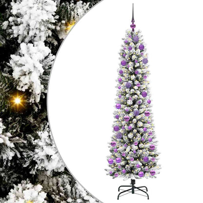 Künstlicher Weihnachtsbaum mit 300 LEDs mit Ständer Weiß 180 cm